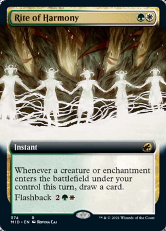 Rite of Harmony (Extended Art) [Innistrad: Midnight Hunt] | Game Master's Emporium (The New GME)