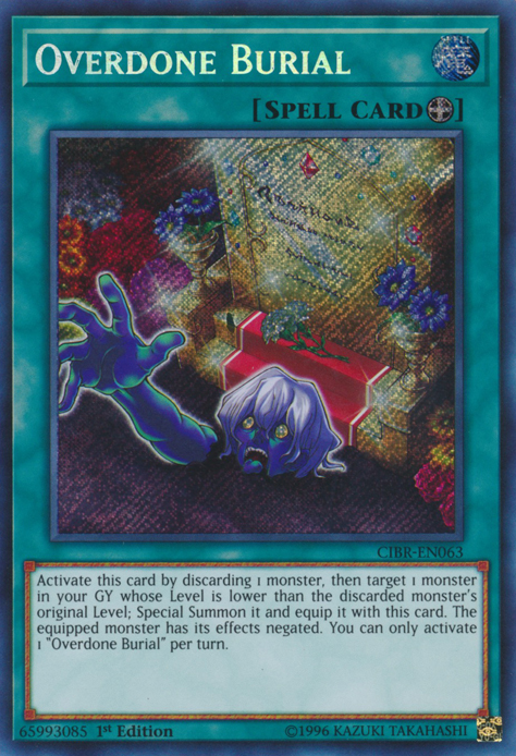 Overdone Burial [CIBR-EN063] Secret Rare | Game Master's Emporium (The New GME)