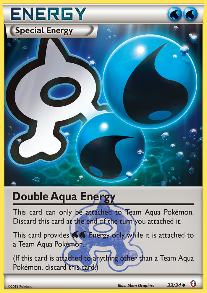 Double Aqua Energy (33/34) [XY: Double Crisis] | Game Master's Emporium (The New GME)