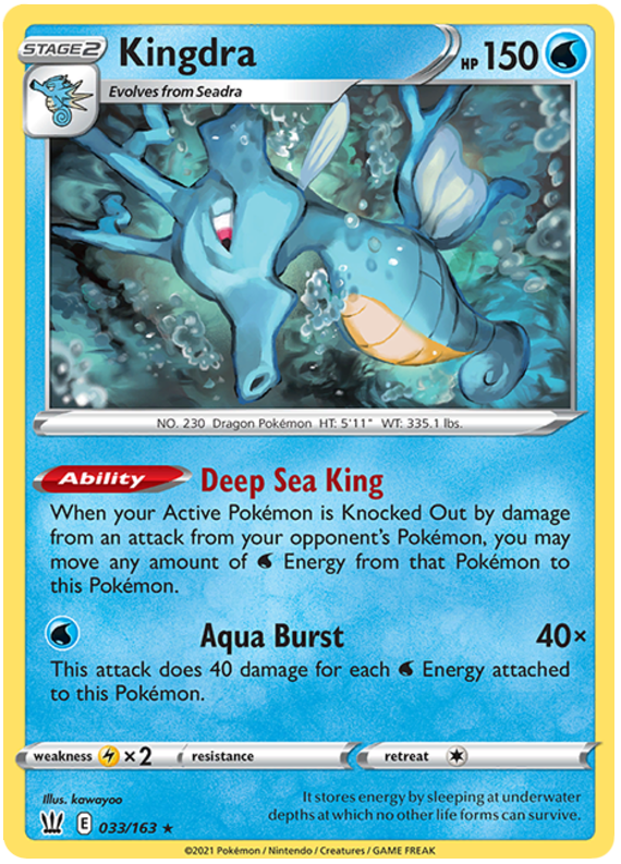 Kingdra (033/163) [Sword & Shield: Battle Styles] | Game Master's Emporium (The New GME)