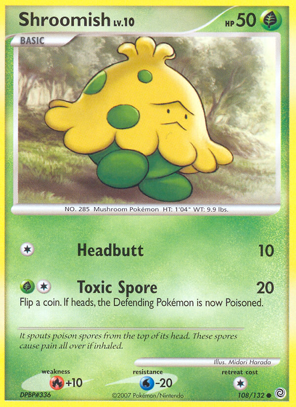 Shroomish (108/132) [Diamond & Pearl: Secret Wonders] | Game Master's Emporium (The New GME)