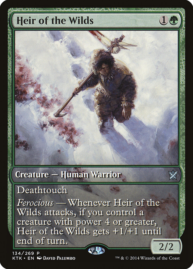 Heir of the Wilds (Game Day) (Extended Art) [Khans of Tarkir Promos] | Game Master's Emporium (The New GME)