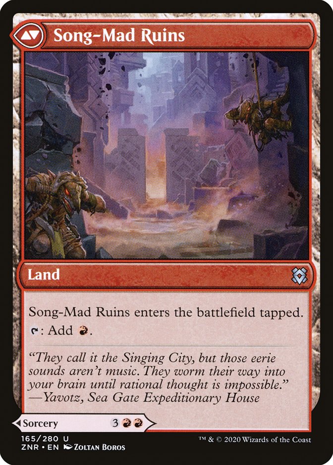 Song-Mad Treachery // Song-Mad Ruins [Zendikar Rising] | Game Master's Emporium (The New GME)