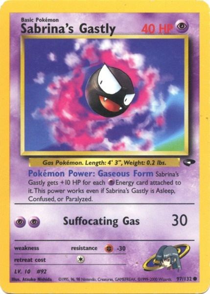 Sabrina's Gastly (97/132) [Gym Challenge Unlimited] | Game Master's Emporium (The New GME)