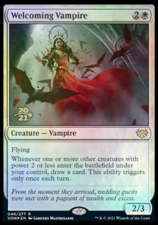 Welcoming Vampire [Innistrad: Crimson Vow Prerelease Promos] | Game Master's Emporium (The New GME)