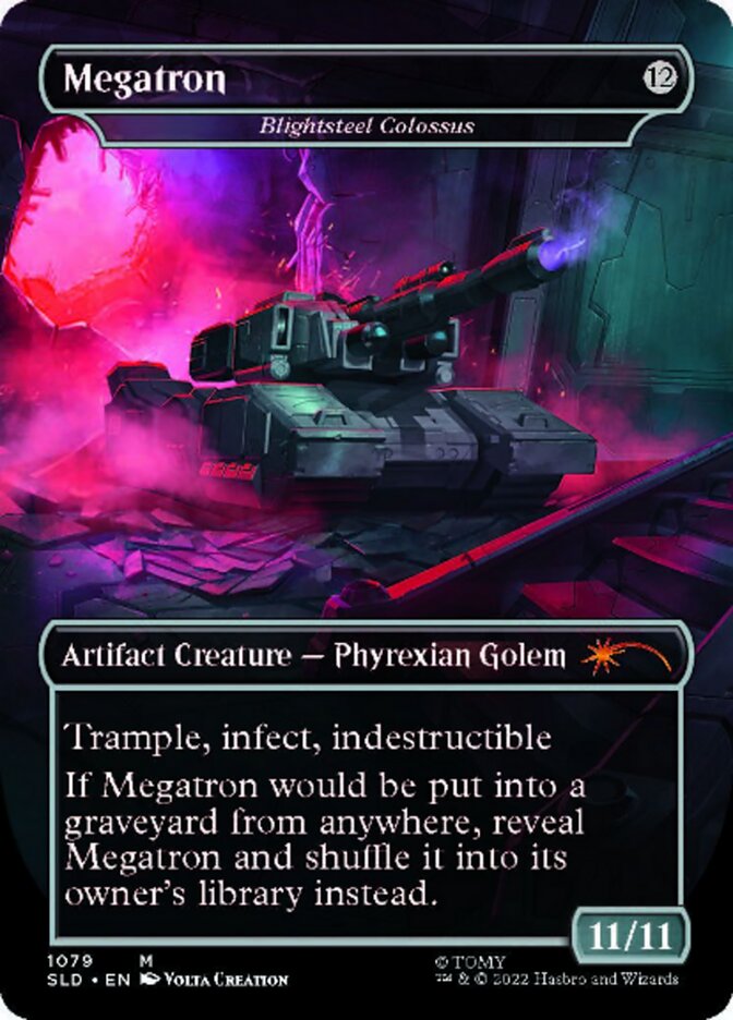 Blightsteel Colossus - Megatron (Borderless) [Secret Lair Drop Series] | Game Master's Emporium (The New GME)