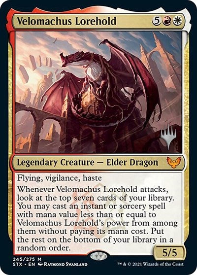 Velomachus Lorehold (Promo Pack) [Strixhaven: School of Mages Promos] | Game Master's Emporium (The New GME)