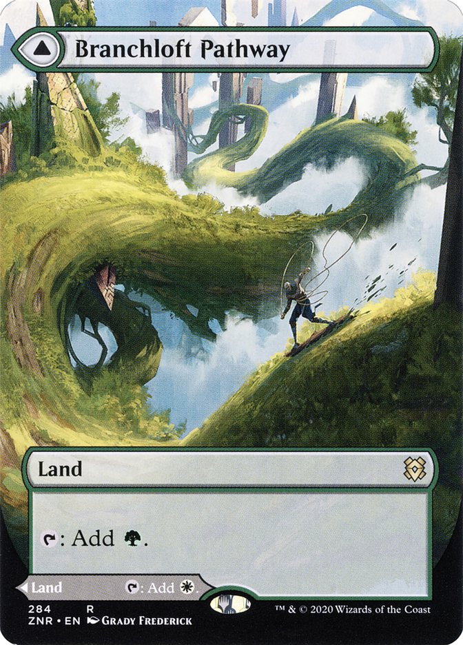 Branchloft Pathway // Boulderloft Pathway (Borderless Alternate Art) [Zendikar Rising] | Game Master's Emporium (The New GME)