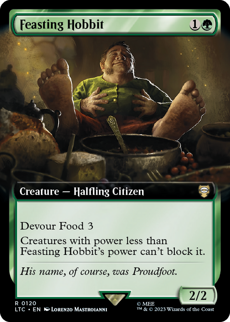 Feasting Hobbit (Extended Art) [The Lord of the Rings: Tales of Middle-Earth Commander] | Game Master's Emporium (The New GME)