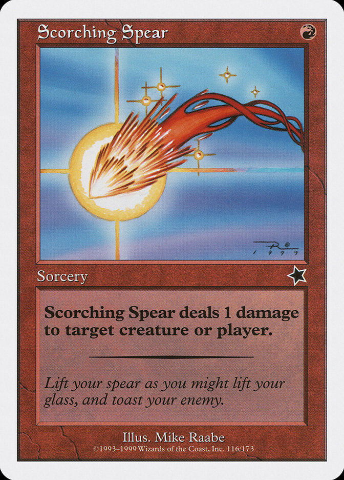 Scorching Spear [Starter 1999] | Game Master's Emporium (The New GME)