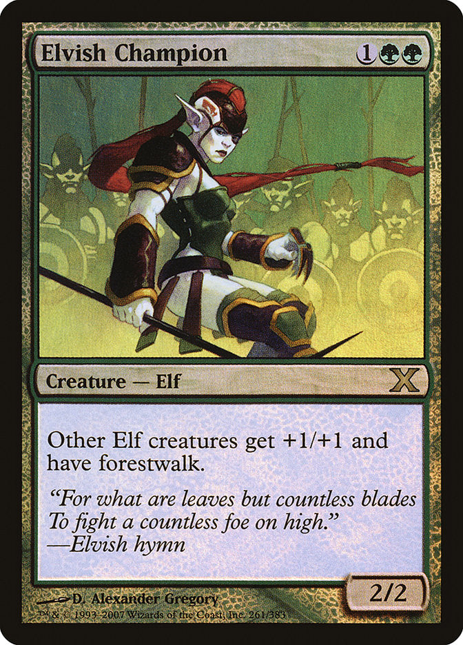 Elvish Champion (Premium Foil) [Tenth Edition] | Game Master's Emporium (The New GME)