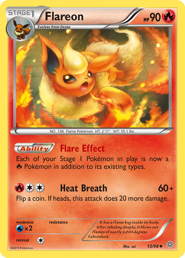 Flareon (13/98) [XY: Ancient Origins] | Game Master's Emporium (The New GME)