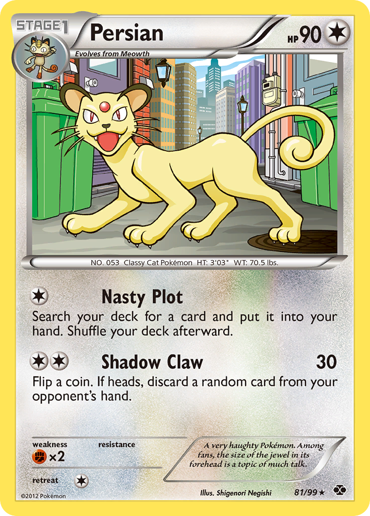 Persian (81/99) [Black & White: Next Destinies] | Game Master's Emporium (The New GME)