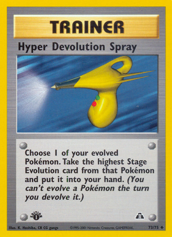 Hyper Devolution Spray (73/75) [Neo Discovery 1st Edition] | Game Master's Emporium (The New GME)