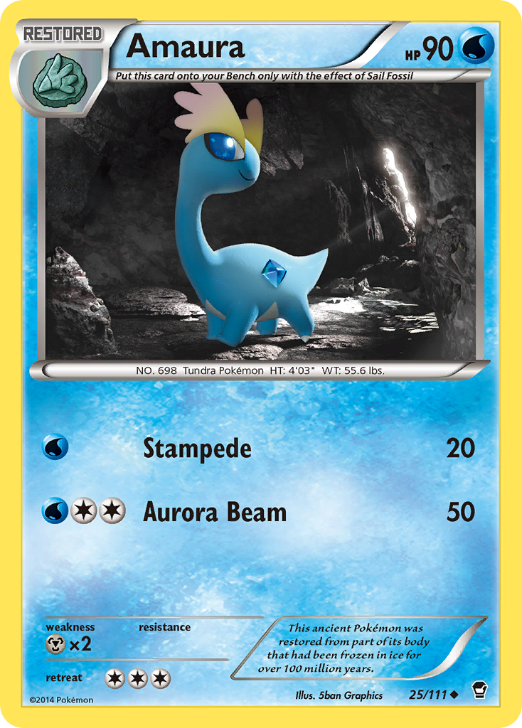 Amaura (25/111) [XY: Furious Fists] | Game Master's Emporium (The New GME)