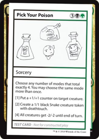 Pick Your Poison (2021 Edition) [Mystery Booster Playtest Cards] | Game Master's Emporium (The New GME)