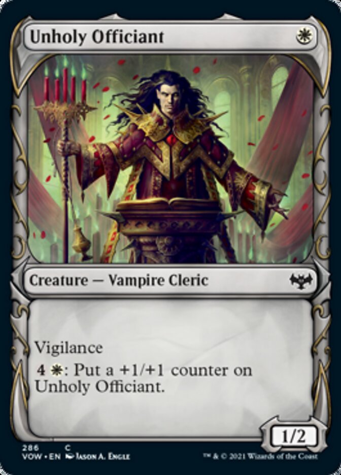 Unholy Officiant (Showcase Fang Frame) [Innistrad: Crimson Vow] | Game Master's Emporium (The New GME)