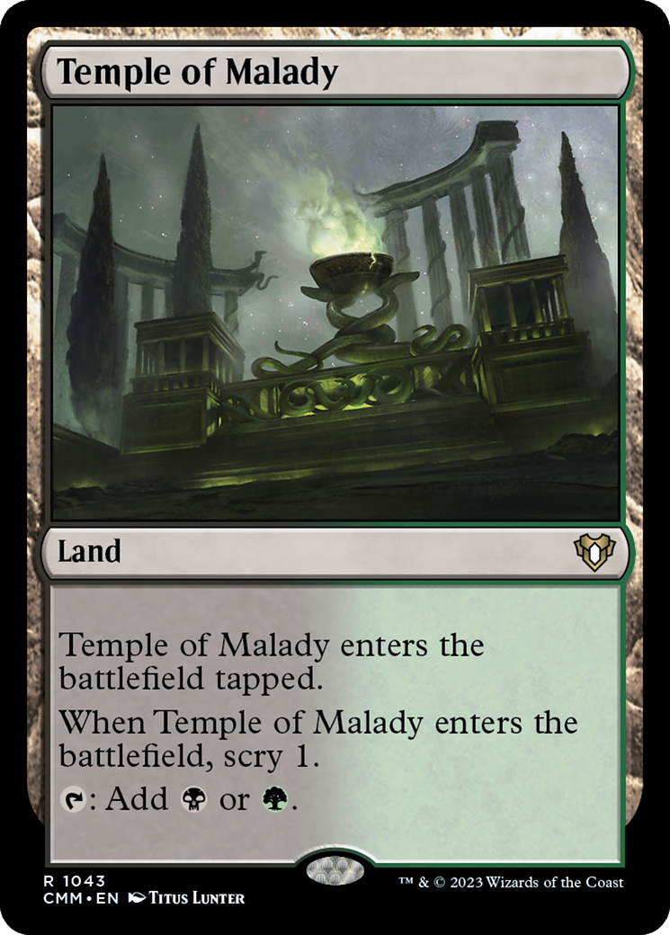 Temple of Malady [Commander Masters] | Game Master's Emporium (The New GME)