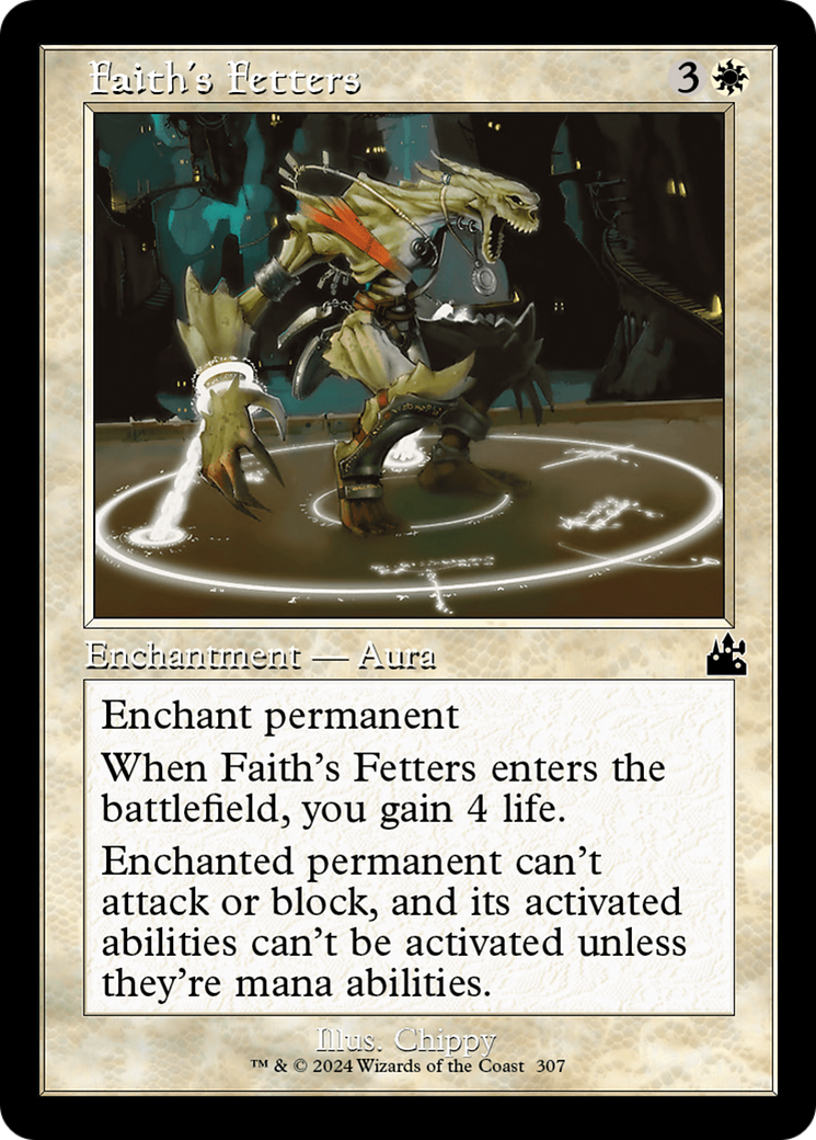 Faith's Fetters (Retro Frame) [Ravnica Remastered] | Game Master's Emporium (The New GME)