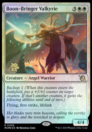 Boon-Bringer Valkyrie [March of the Machine Prerelease Promos] | Game Master's Emporium (The New GME)