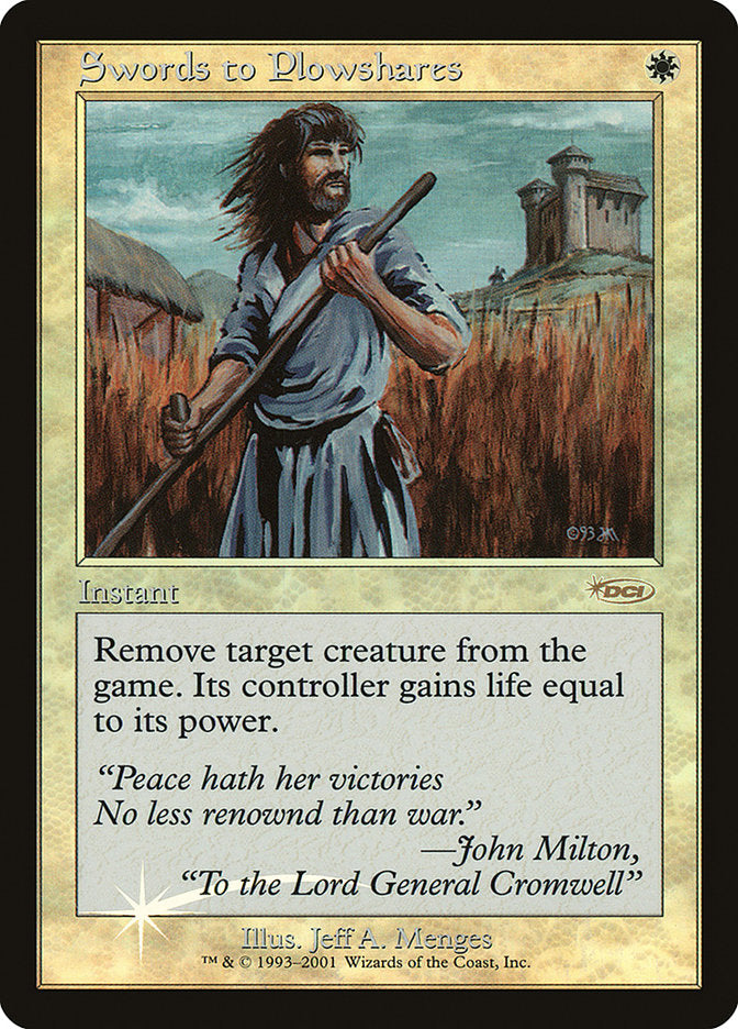 Swords to Plowshares [Friday Night Magic 2001] | Game Master's Emporium (The New GME)