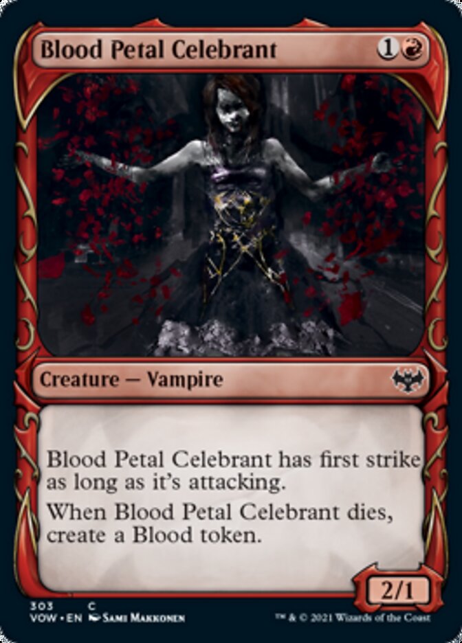 Blood Petal Celebrant (Showcase Fang Frame) [Innistrad: Crimson Vow] | Game Master's Emporium (The New GME)