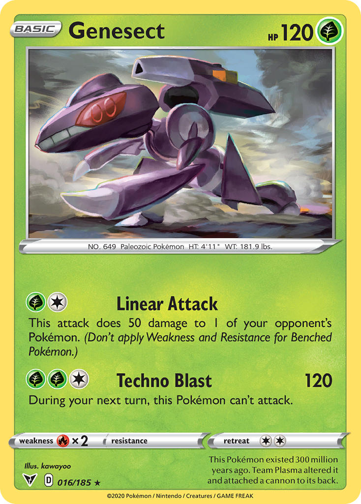 Genesect (016/185) [Sword & Shield: Vivid Voltage] | Game Master's Emporium (The New GME)