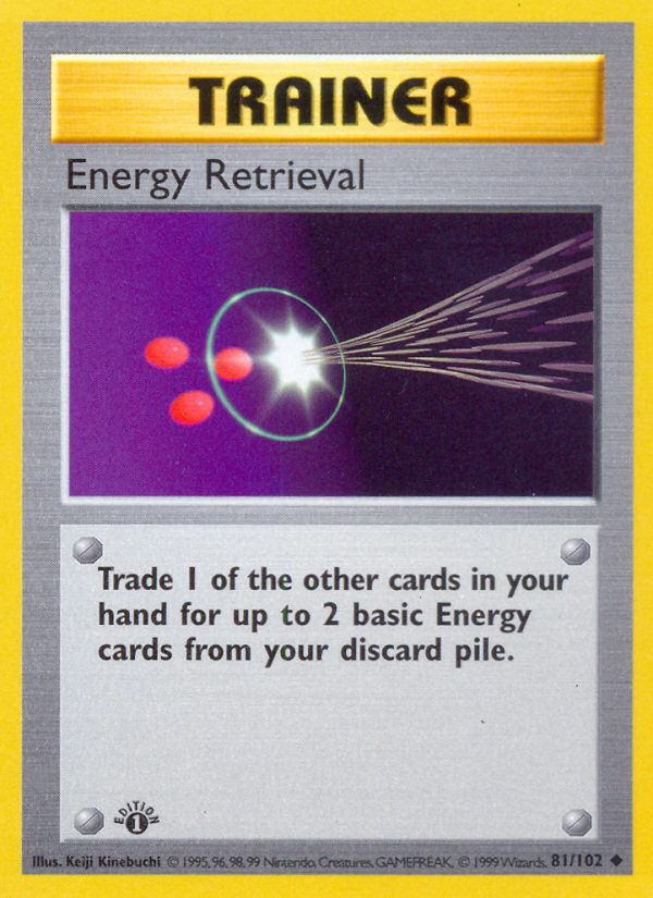 Energy Retrieval (81/102) (Shadowless) [Base Set 1st Edition] | Game Master's Emporium (The New GME)