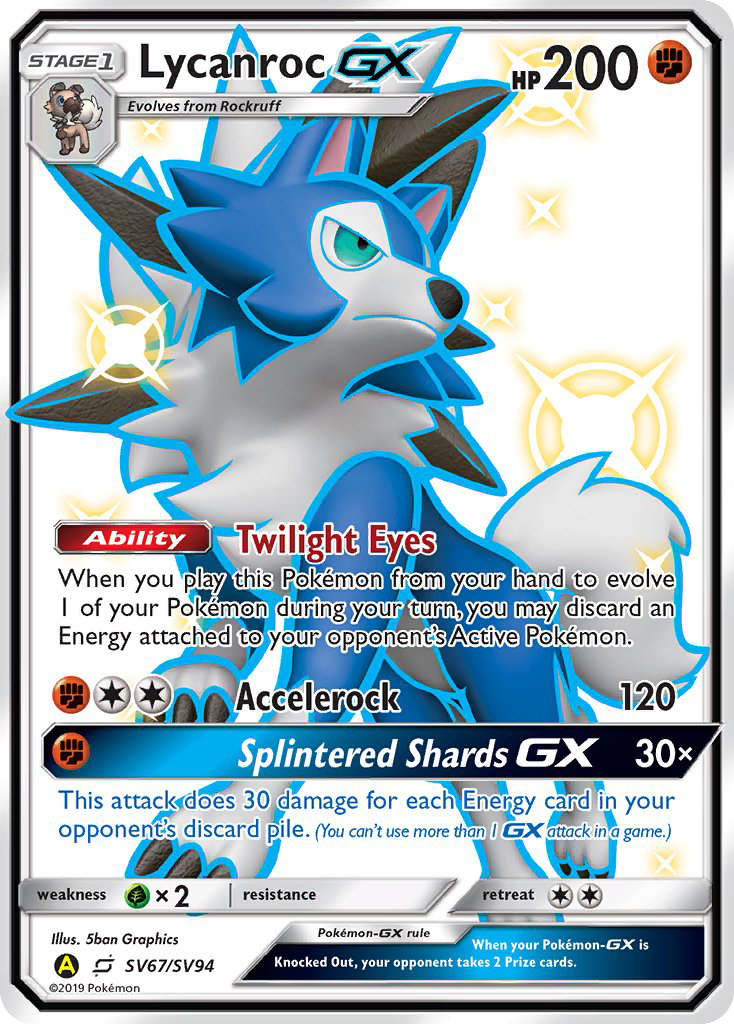 Lycanroc GX (SV67/SV94) [Sun & Moon: Hidden Fates - Shiny Vault] | Game Master's Emporium (The New GME)