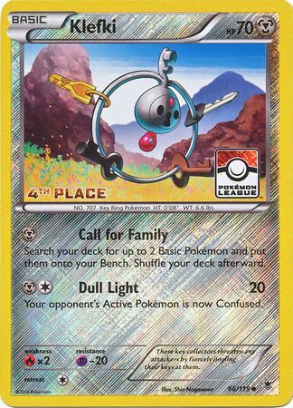 Klefki (66/119) (League Promo 4th Place) [XY: Phantom Forces] | Game Master's Emporium (The New GME)