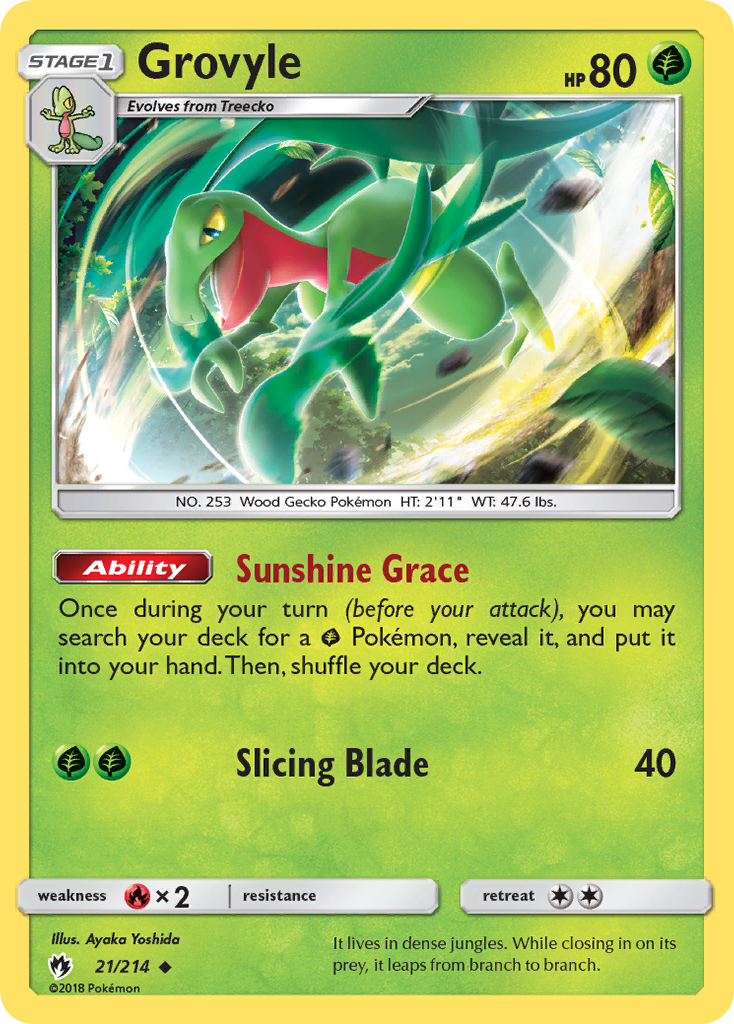 Grovyle (21/214) [Sun & Moon: Lost Thunder] | Game Master's Emporium (The New GME)