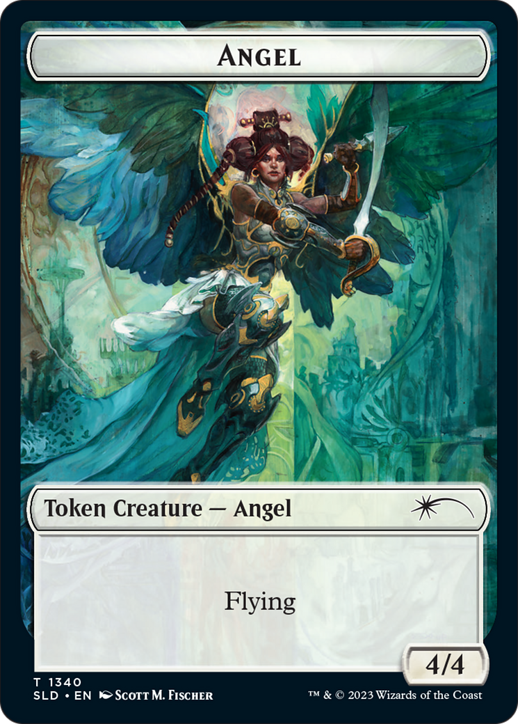 Angel (SLD) // Soldier (GRN) Double-Sided Token [Secret Lair: Angels Tokens] | Game Master's Emporium (The New GME)