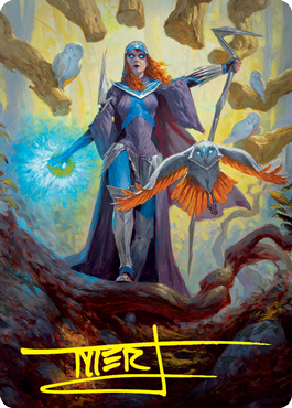 Kasmina, Enigma Sage Art Card (Gold-Stamped Signature) [Strixhaven: School of Mages Art Series] | Game Master's Emporium (The New GME)