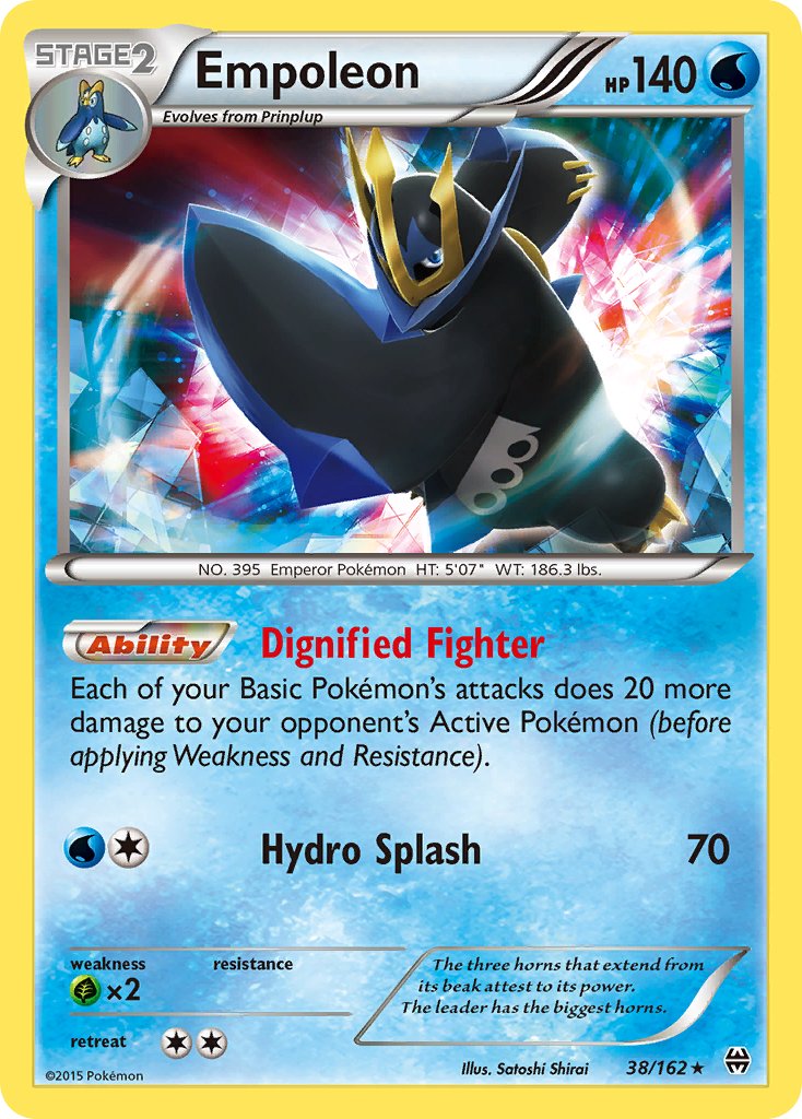 Empoleon (38/162) (Battle Arena Deck Exclusive) (Theme Deck Exclusive) [XY: BREAKthrough] | Game Master's Emporium (The New GME)