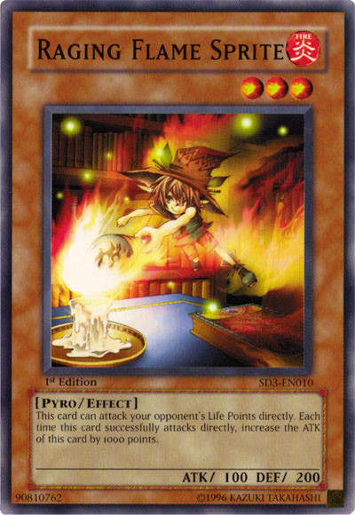 Raging Flame Sprite [SD3-EN010] Common | Game Master's Emporium (The New GME)