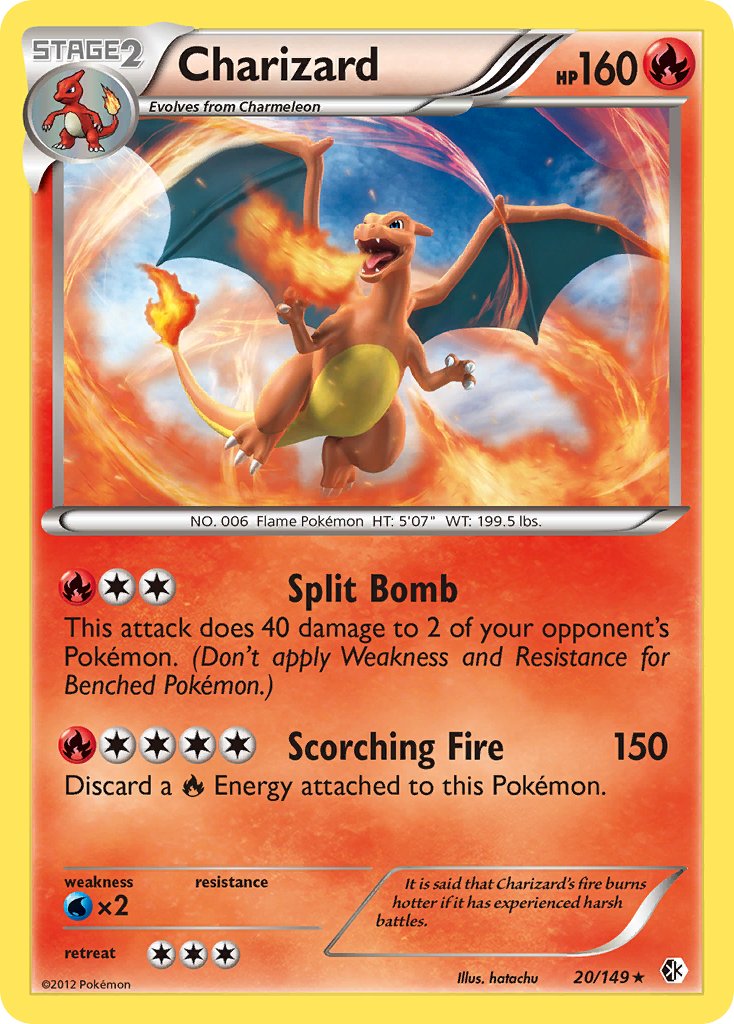 Charizard (20/149) (Cosmos Holo) (Blister Exclusive) [Black & White: Boundaries Crossed] | Game Master's Emporium (The New GME)