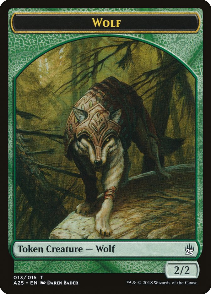 Wolf Token [Masters 25 Tokens] | Game Master's Emporium (The New GME)