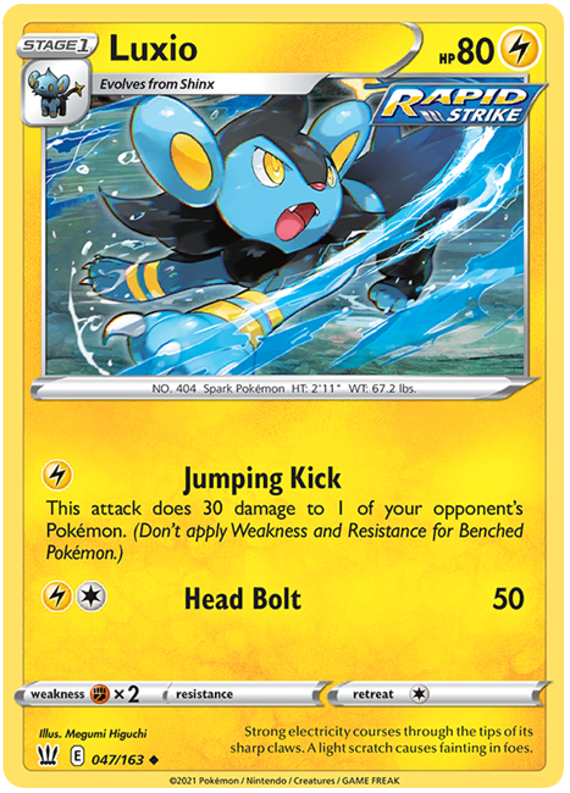 Luxio (047/163) [Sword & Shield: Battle Styles] | Game Master's Emporium (The New GME)