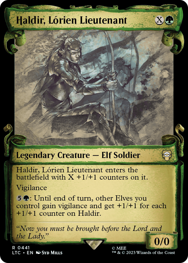 Haldir, Lorien Lieutenant [The Lord of the Rings: Tales of Middle-Earth Commander Showcase Scrolls] | Game Master's Emporium (The New GME)