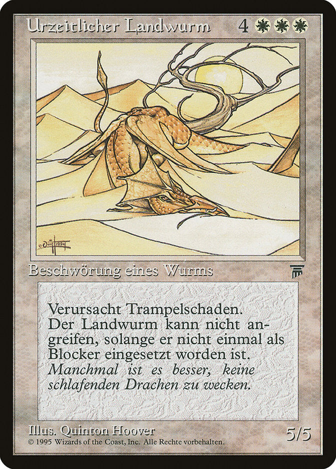 Elder Land Wurm (German) - "Urzeitlicher Landwurm" [Renaissance] | Game Master's Emporium (The New GME)