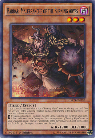 Barbar, Malebranche of the Burning Abyss [CROS-EN083] Rare | Game Master's Emporium (The New GME)