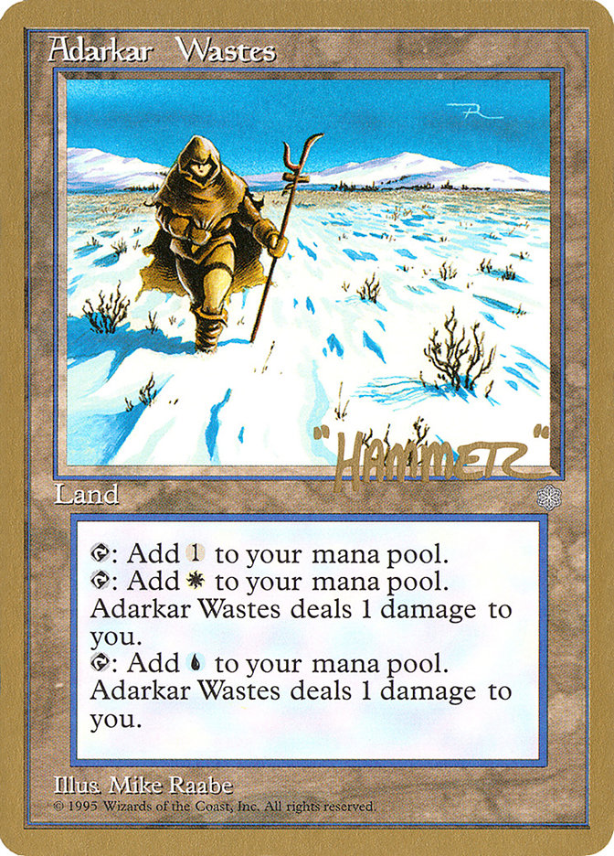 Adarkar Wastes (Shawn "Hammer" Regnier) [Pro Tour Collector Set] | Game Master's Emporium (The New GME)