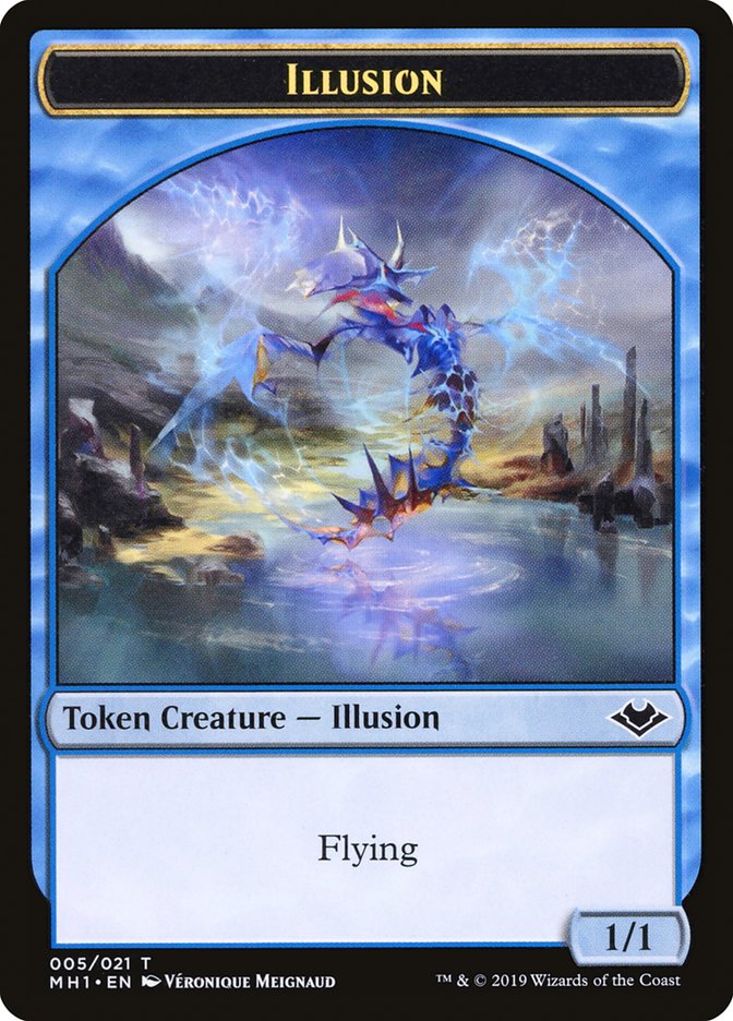 Angel (002) // Illusion (005) Double-Sided Token [Modern Horizons Tokens] | Game Master's Emporium (The New GME)