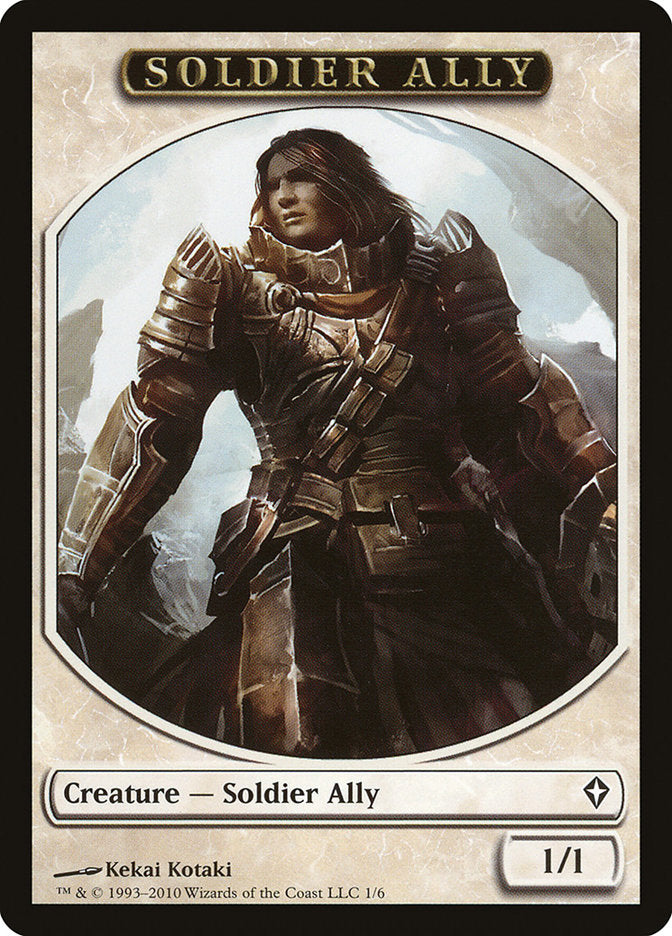 Soldier Ally Token [Worldwake Tokens] | Game Master's Emporium (The New GME)