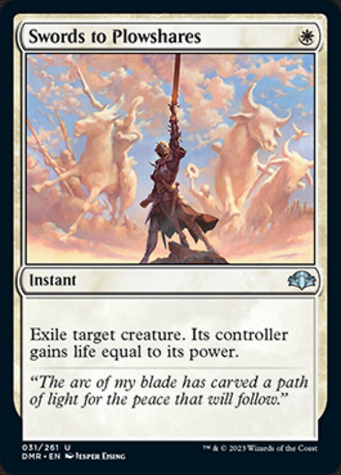 Swords to Plowshares [Dominaria Remastered] | Game Master's Emporium (The New GME)