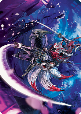 Blade-Blizzard Kitsune Art Card [Kamigawa: Neon Dynasty Art Series] | Game Master's Emporium (The New GME)