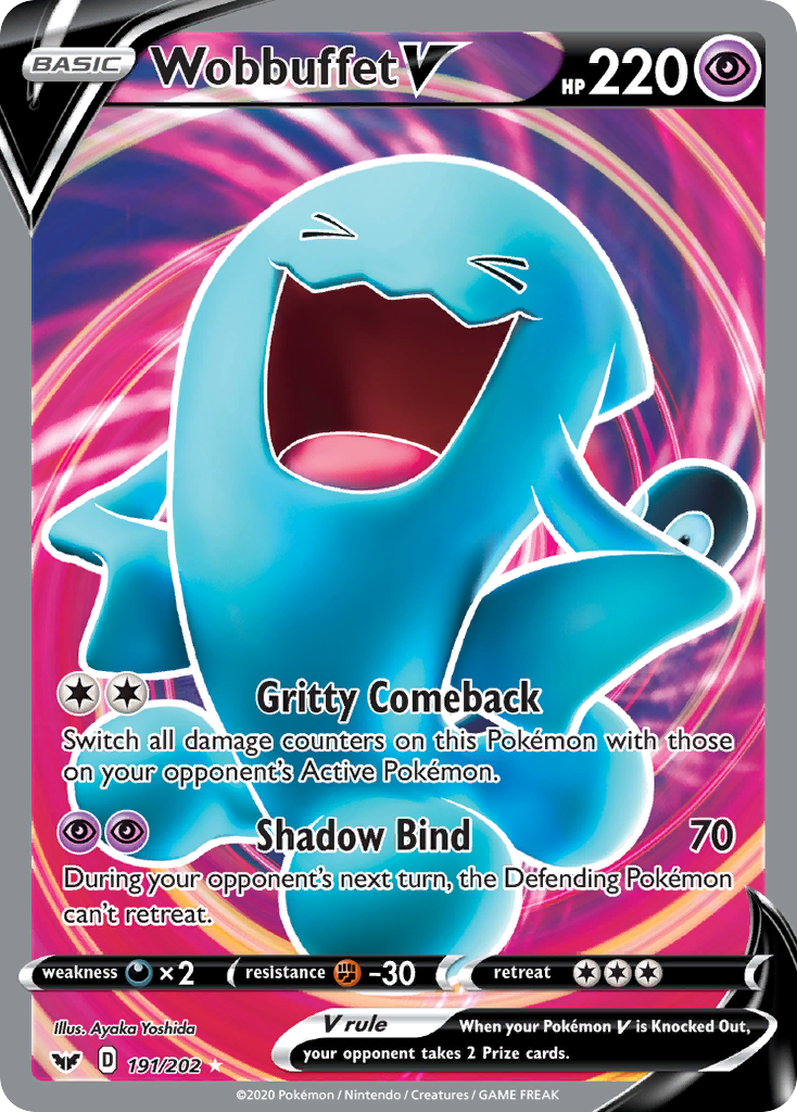 Wobbuffet V (191/202) [Sword & Shield: Base Set] | Game Master's Emporium (The New GME)