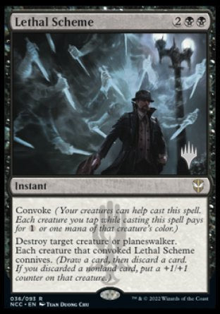 Lethal Scheme (Promo Pack) [Streets of New Capenna Commander Promos] | Game Master's Emporium (The New GME)