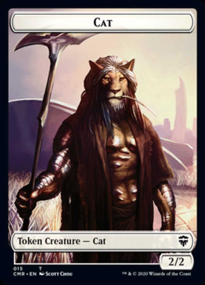 Cat // Soldier Double-Sided Token [Commander Legends Tokens] | Game Master's Emporium (The New GME)