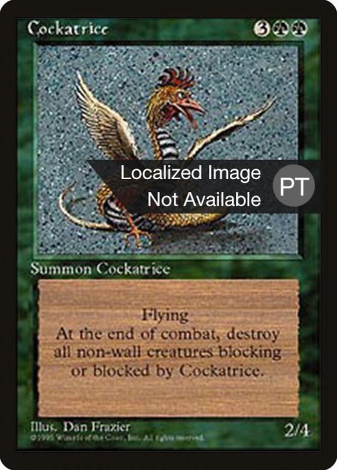 Cockatrice [Fourth Edition (Foreign Black Border)] | Game Master's Emporium (The New GME)